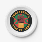 Feier zur Feier zum Gedenken an Freiheit und Pappteller (Vorderseite)