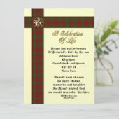 Feier zur Gedenkveranstaltung für den Menschen Einladung (Stehend Vorderseite)