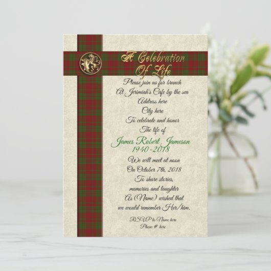 Feier zur Gedenkveranstaltung für den Menschen Einladung (Stehend Vorderseite)