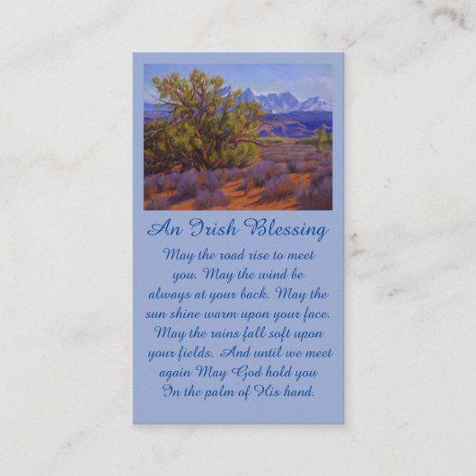 Feier zur Lebensmerkmal-Karte Visitenkarte (Vorderseite)