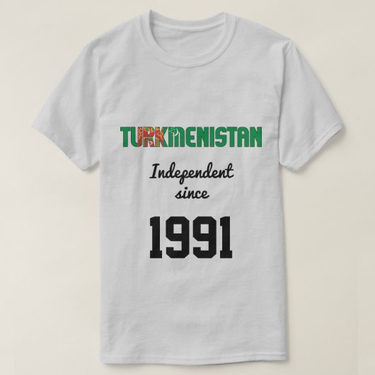 Feier zur Unabhängigkeit der Flagge Turkmenistans T-Shirt (Design vorne)