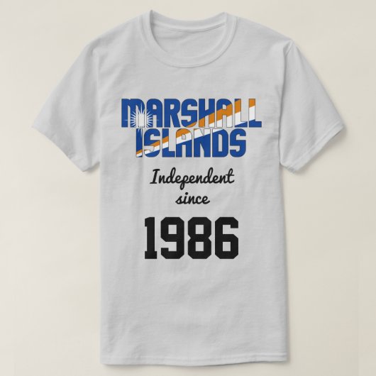 Feier zur Unabhängigkeit der Marshallinseln T-Shirt (Design vorne)