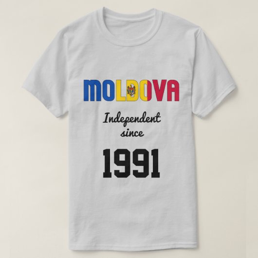 Feier zur Unabhängigkeit der Republik Moldau T-Shirt (Design vorne)
