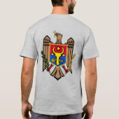 Feier zur Unabhängigkeit der Republik Moldau T-Shirt (Rückseite)