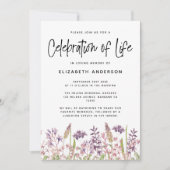 Feier zur Wildblume des Lebens Einladung (Vorderseite)