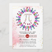 Feierabend am Pi Day Einladung (Vorne/Hinten)