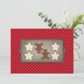 Feierabend Cookie Backen Party Einladungen (Stehend Vorderseite)