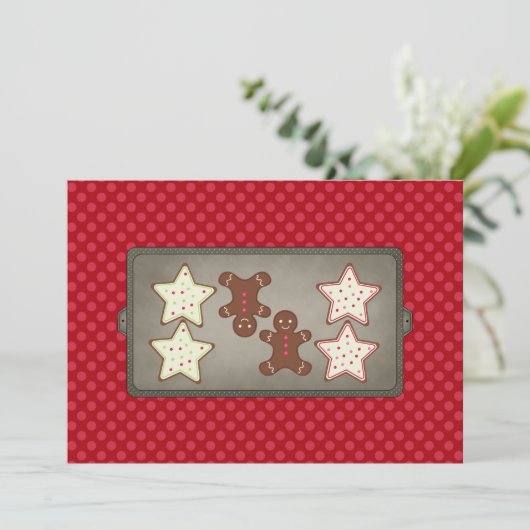 Feierabend Cookie Backen Party Einladungen (Stehend Vorderseite)