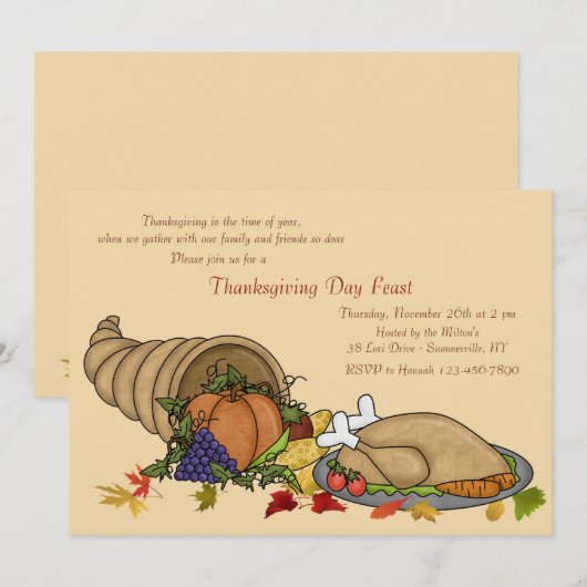 Feierabend Einladung (Vorne/Hinten)