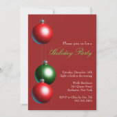 Feierabend Einladung auf Cranberry Red (Vorderseite)