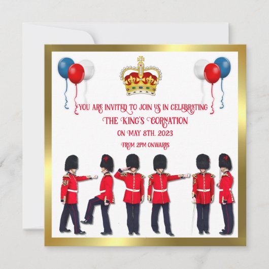 Feierabend Einladung zur Krönung (Vorderseite)