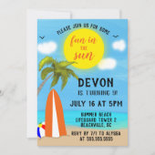 Feierabend im Sun Beach Einladung (Vorderseite)