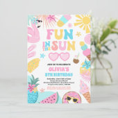 Feierabend im Sun Tropical Beach Einladung (Stehend Vorderseite)