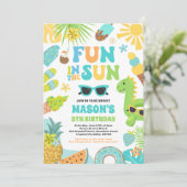 Feierabend im Sun Tropical Beach Einladung (Stehend Vorderseite)