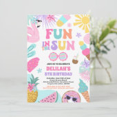 Feierabend im Sun Tropical Beach Einladung (Stehend Vorderseite)