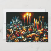 Feierabend Pastete Zeichnend Tablescape Einladung (Vorderseite)