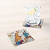 Feierabend Rechteckiger Pappuntersetzer (Vor Ort)