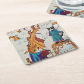 Feierabend Rechteckiger Pappuntersetzer (angewinkelt)