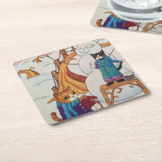 Feierabend Rechteckiger Pappuntersetzer (angewinkelt)