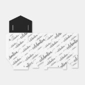 Feierabend schwarz auf weiß geschenkschachtel (Ungefaltet)