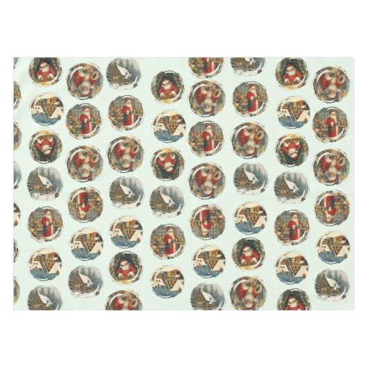 Feierabend Tischtuch - Weihnachtsabend Tischdecke (Vorderseite (Horizontal))