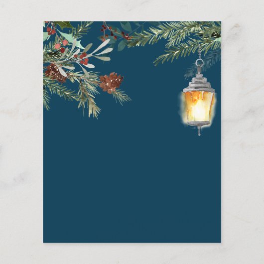 Feierabend Weihnachten Winter Pine Drop Flyer (Hinten)