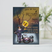 Feierabend zu Halloween Begleitkarte (Stehend Vorderseite)