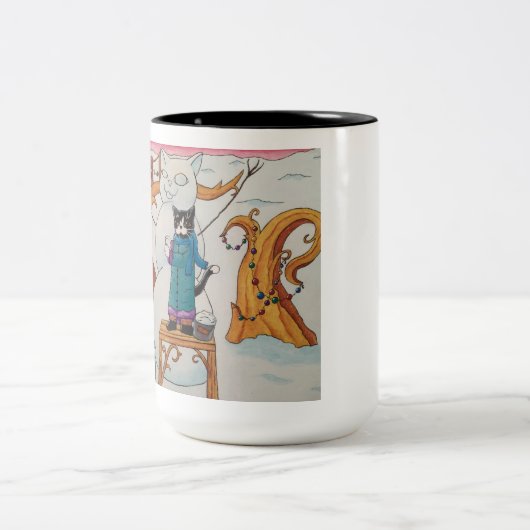 Feierabend Zweifarbige Tasse (Mittel)