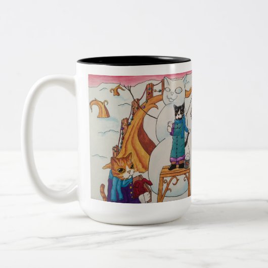 Feierabend Zweifarbige Tasse (Links)