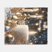Feierabendkerzen Fleece-Decke Fleecedecke (Vorderseite (Horizontal))