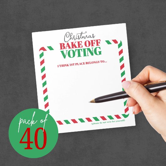 Feierabendwettbewerb Abstimmung Notepad Pack mit 4 Notizblock