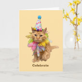 Feiere -- Egal was Karte (Gelbe Blume)