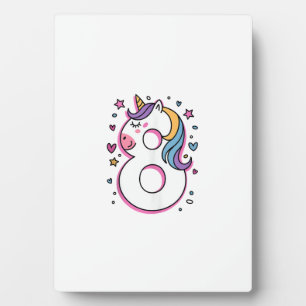 Feiere glücklichen 8. Geburtstag für Freundin Fotoplatte