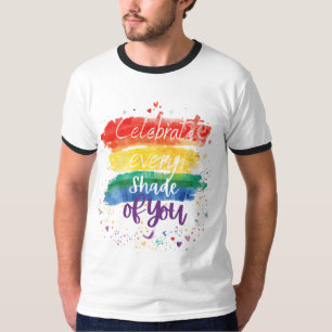Feiere jeden Farbton deines Designs Regenbogen-Zit T-Shirt