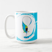 Feiere jeden Tag Buntes Cartoon Kaffeetasse (Links)