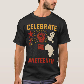 Feiere Juneteenth Vintage African Black History T-Shirt