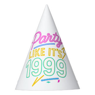 Feiere wie 1999®™ – Neon Voltage Partyhütchen