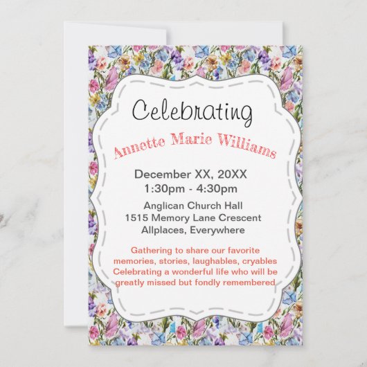 feierlich einladung (Vorderseite)