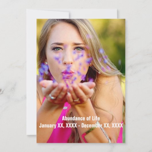 feierlich einladung (Rückseite)