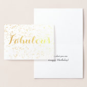 Feierlich Fabulous Geburtstag Folienkarte (Anzeige)