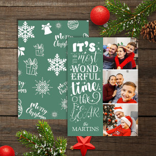 Feierlich frohe Aquamarine Weihnachten 3 Foto