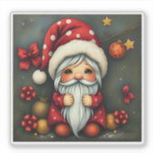 Feierlich gemütliche Weihnachtsfeier in Disgua Aufkleber (Vorderseite)