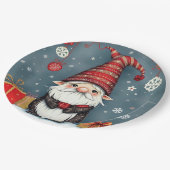 Feierlich gemütliche Weihnachtsfeier in Disgua Pappteller (Schrägansicht)