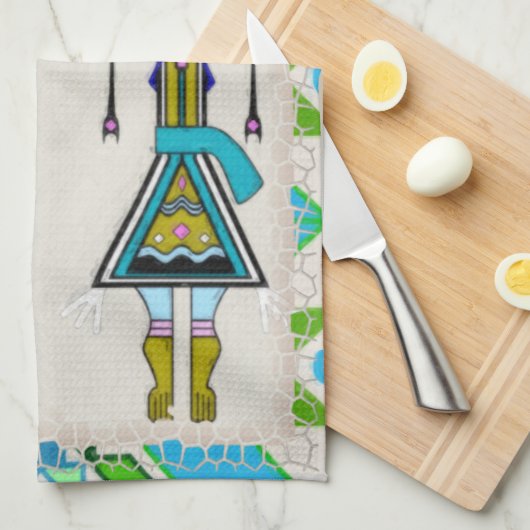 feierlich geschirrtuch (Viertel Falte)