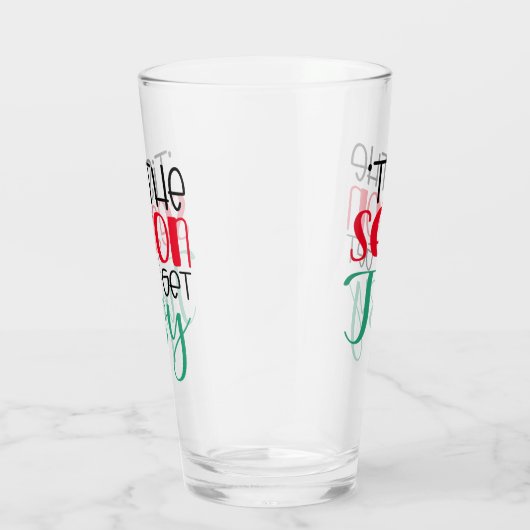 Feierlich ist die Jahreszeit, um Tipsy zu sein | T Glas (Rechts)