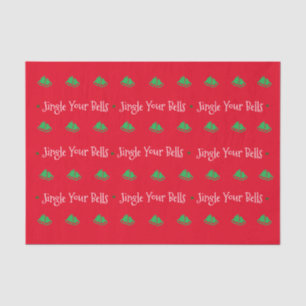 Feierlich Jingle Your Bells Seidenpapier