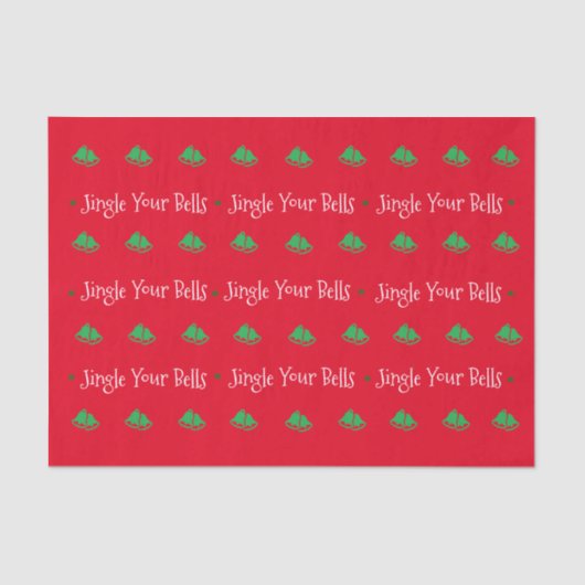 Feierlich Jingle Your Bells Seidenpapier (Vorderseite)