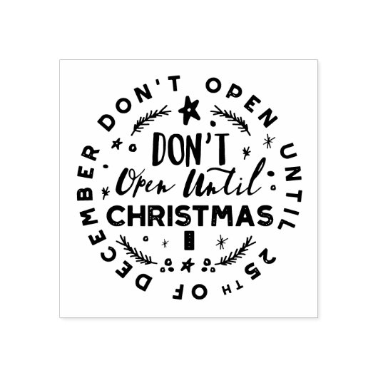 Feierlich, lustig und farbenfroh öffnen Sie nicht Gummistempel (Prägung)