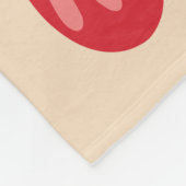 Feierlich pastellrosa Holly Nutcracker Fleecedecke (Ecke)