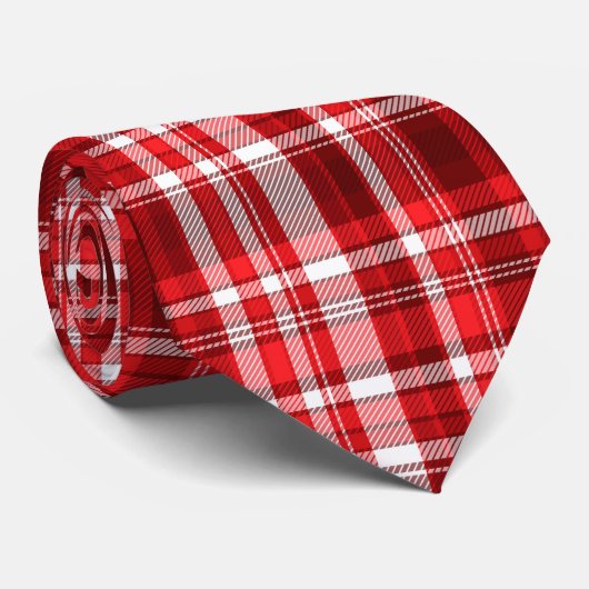 Feierlich rot und weiß krawatte (Gerollt)